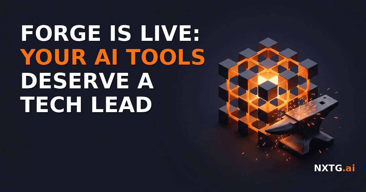 An anvil forging a molten orange cube lattice with sparks flying.